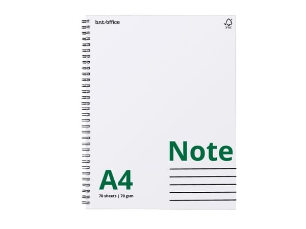 Kollegieblok A4 70 Ark 70 Gram Svensk Hulning Linjeret - (5 stk.)