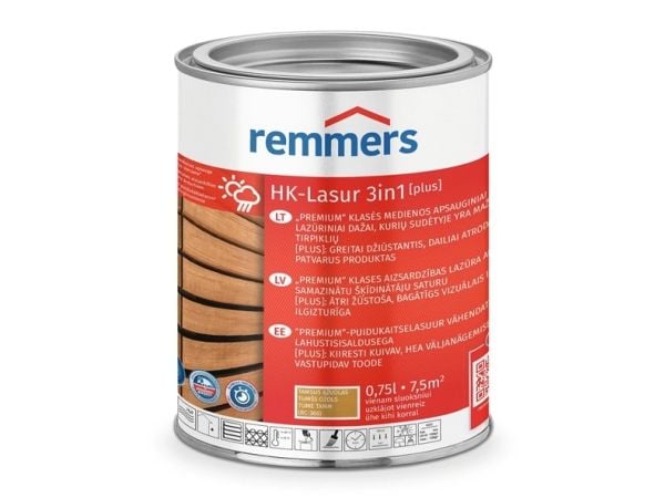 Remmers Impreg Hk-Lasur 3In1 D Oak Rc-360 0.75L