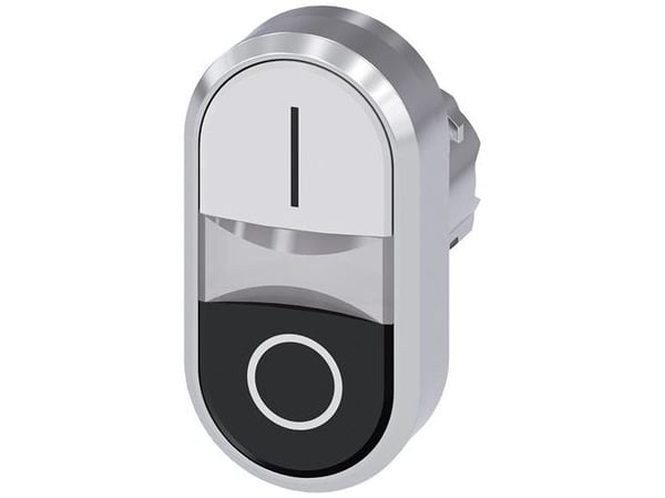 Siemens 3SU10513AB610AK0/3SU1051-3AB61-0AK0 dubbeltryckknapp tryckande (B x H) 29,9 mm x 57,9 mm IP66, IP67, IP69/IP69K