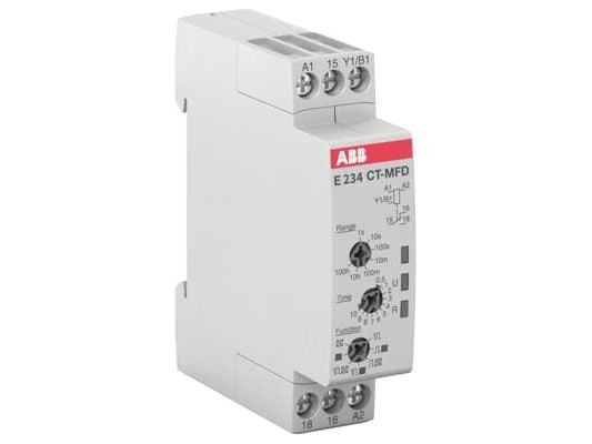 ABB CT-MFD.12, Aikaviiverele, Harmaa, 24 V, IP20, IP50, CAN/CSA C22.2 No.14 IEC/EN 63000 IEC/EN 61812-1 UL 508, 6 A
