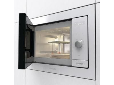 Gorenje BM235G1SYW, Innebygget, Kombinasjon mikrobølge, 23 l, 900 W, Innebygd skjerm, Rotasjon, Berøringskontroll