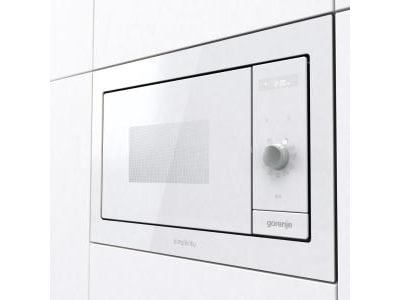 Gorenje BM235G1SYW, Innebygget, Kombinasjon mikrobølge, 23 l, 900 W, Innebygd skjerm, Rotasjon, Berøringskontroll