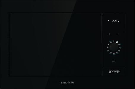 Gorenje BM235G1SYB, Kiinteä, Yhdistelmämikroaaltouuni, 23 L, 900 W, Sisäänrakennettu näyttö, Rotaatio, Kosketus