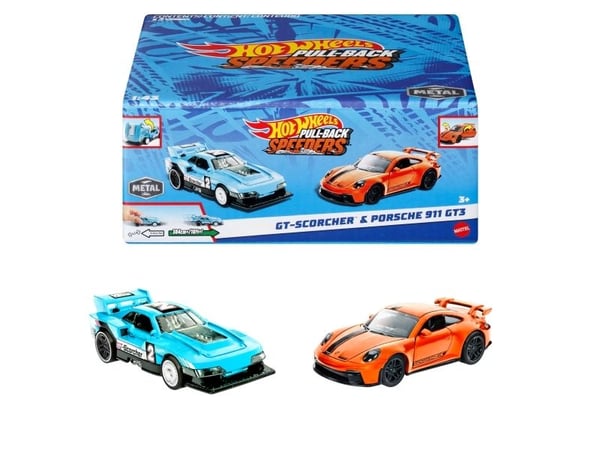 Hot Wheels Pull-Backs 1:43 2-Pack