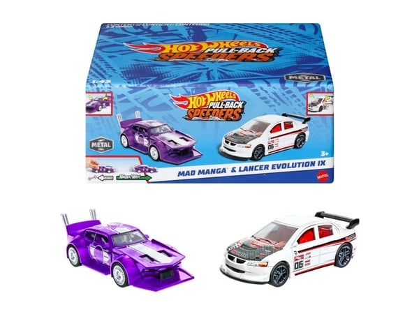 Hot Wheels Pull-Backs 1:43 2-Pack