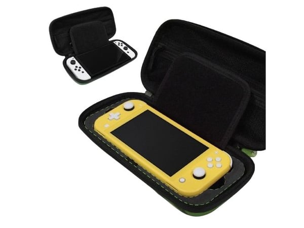 Hyperkin M07541-MTCN, Hardplast, Grønn, Flerfarget, Polyetylen-vinylacetat (PEVA), Nintendo Switch Lite, Sjokkresistent, Vannavstøtende, Transportk...