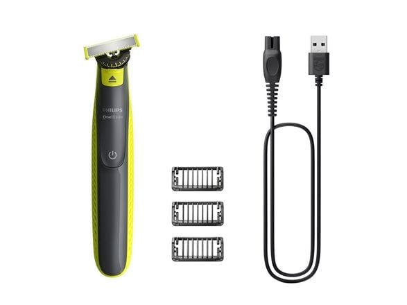 Philips OneBlade QP2724 - Trimmer - trådløs - lime green/dark gray