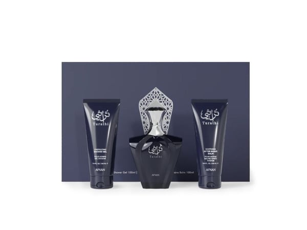 Turathi Blue Pour Homme Gift Set - Eau De Parfum Spray 90ml, Shower Gel 100ml, After Shave Balm 100ml