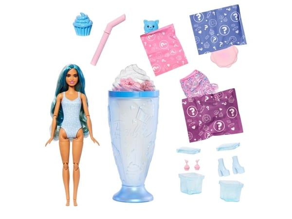 Barbie Pop Reveal Sweet Treat Series Doll &amp; Accessories Set, Cool Cupcake Fashion Doll &amp; Pet