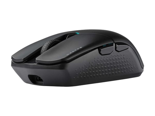 CORSAIR Gaming KATAR ELITE - Mus - optisk - 6 knappar - trådlös, kabelansluten - USB-C, Bluetooth, 2.4 GHz - trådlös USB-mottagare