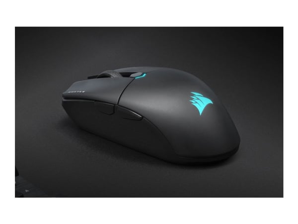 Corsair KATAR ELITE Wireless, Oikeakätinen, Optinen, RF Wireless + Bluetooth + USB Type-A, 26000 DPI, Musta