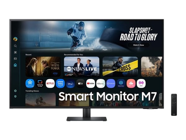 Samsung S43FM702UU - M70F Series - LED-skärm - Smart - 43" - 3840 x 2160 4K UHD (2160p) @ 60 Hz - VA - 300 cd/m² - 3000:1 - HDR10 - 4 ms - 2xHDMI, ...