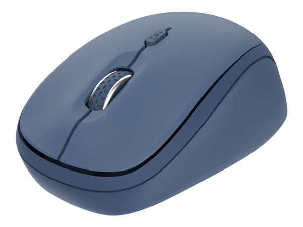 Trust Yvi+ - Mus - compact, multi-device - høyre- og venstrehåndet - optisk - 3 knapper - trådløs - 2.4 GHz, Bluetooth 5.0 - USB trådløs mottaker -...