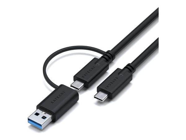 Satechi Triple 4K Display, Langallinen, Telakka, 1000 Mbit/s, musta, Hopea, 4K Ultra HD, 60 Hz