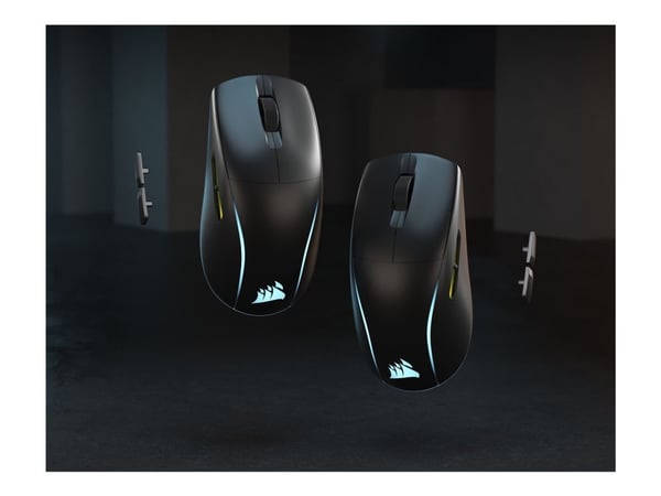 Corsair M75, Molempikätinen, Optinen, Langaton RF, 26000 DPI, musta