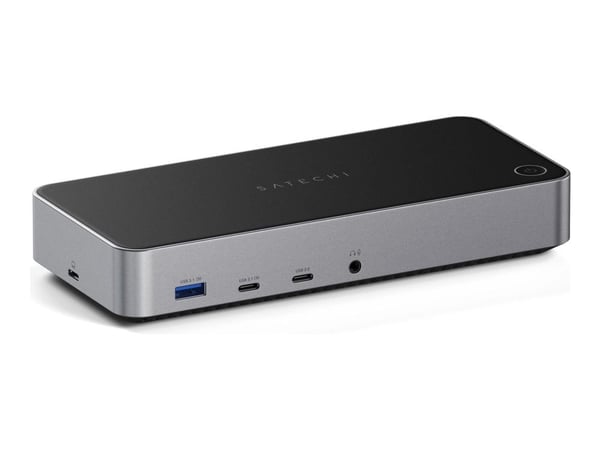 Satechi Triple 4K Display, Langallinen, Telakka, 1000 Mbit/s, musta, Hopea, 4K Ultra HD, 60 Hz