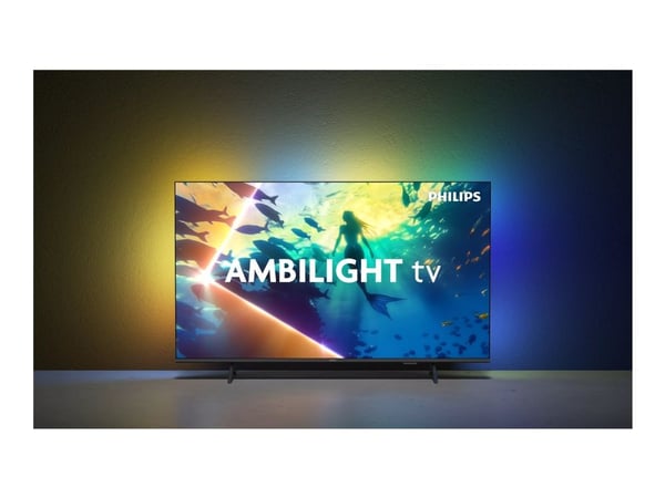 Philips 55PUS8000 - 55" Diagonalklasse LED-bakgrunnsbelyst LCD TV - Smart TV - TITAN OS - 4K UHD (2160p) 3840 x 2160 - HDR - matt svart