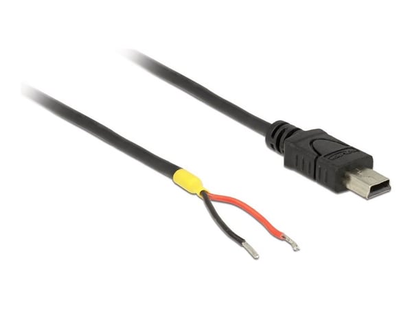 DeLOCK USB 2.0 Micro-B uros > 2 x avoimet johdot - Strømkabel - Micro-USB Type B (kun strøm) (han) til uisoleret ledning - 10 cm - lajittelu