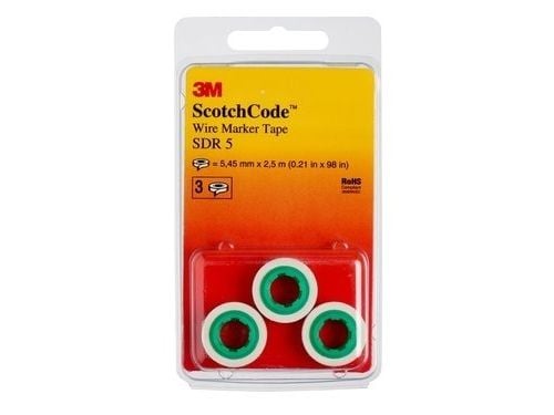 3M 80611427974, Vit, Polyester, 3 styck