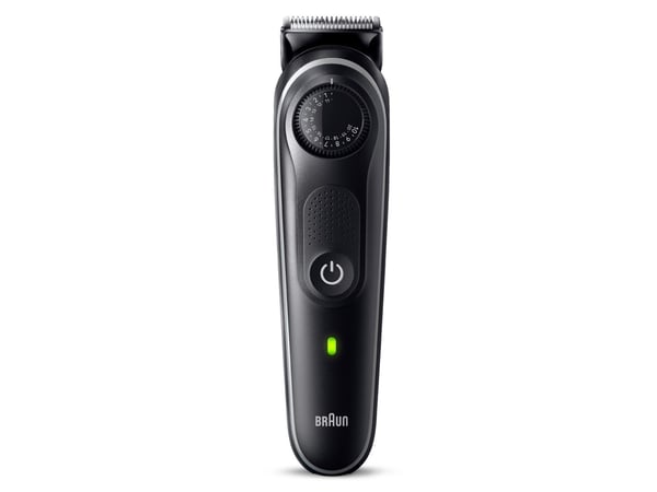 Braun BeardTrimmer 5 80708197, Vaskbar, Batteri, Sort