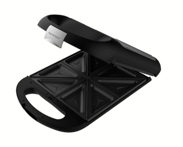 Cecotec Rock'nToast Family - Sandwichmaskin / vaffelmaskin / grill - 1500 W - rustfritt stål