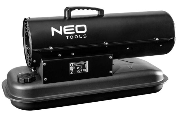 Neo 90-080, Industrielt viftefritt varmeapparat, 20000 W, Bærbar, Sort, 550 m³/t, 1,9 l/t