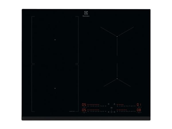 Electrolux EIS62453, Svart, Innebygget, 60 cm, Sonebasert induksjon, Glass-keramikk, 4 zone(s)
