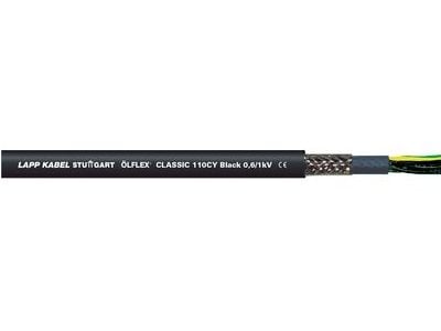 LAPP ÖLFLEX® CLASSIC 110 CY svart styrkabel 4 x 1 mm² 1121270-100, 100 m