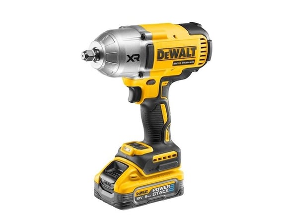 DeWalt DCF900H2T-QW-iskuväännin; 18 V; 2x5,0 Ah akku.