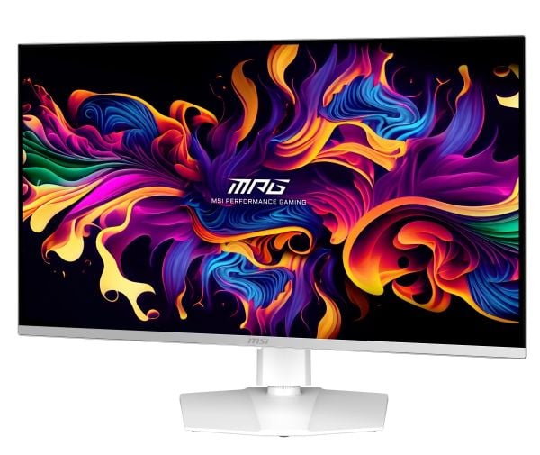 MSI MPG 321URXW QD-OLED, 80 cm (31.5"), 3840 x 2160 piksler, 4K Ultra HD, QD-OLED, 0,03 ms, Hvit