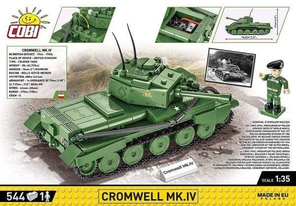 COBI Cromwell Mk.IV, Byggeklosser, 8 år, 544 stykker