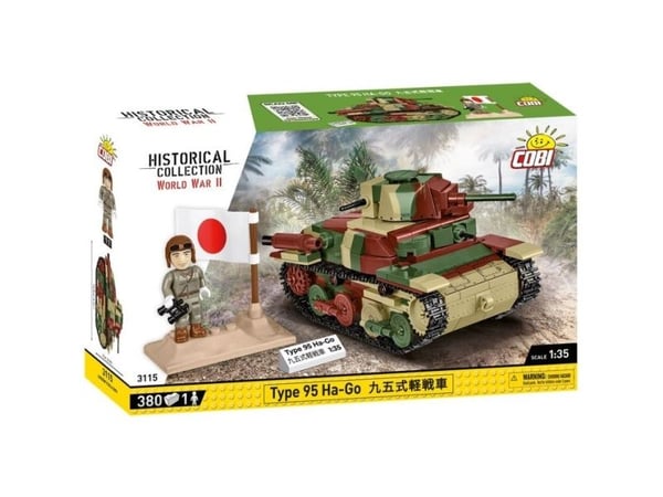 COBI Type 95 Ha-Go, Byggesett, 8 år, 380 stykker