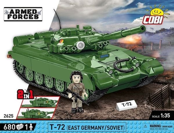 COBI T-72 (East Germany/Soviet), Rakennuspakkaus, 9 vuosi/vuosia, 680 kpl