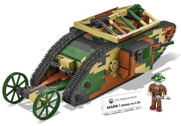COBI Mark I Male no C.19, Byggesett, 9 år, Plast, 878 stykker