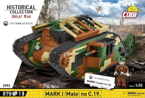 COBI Mark I Male no C.19, Byggesett, 9 år, Plast, 878 stykker