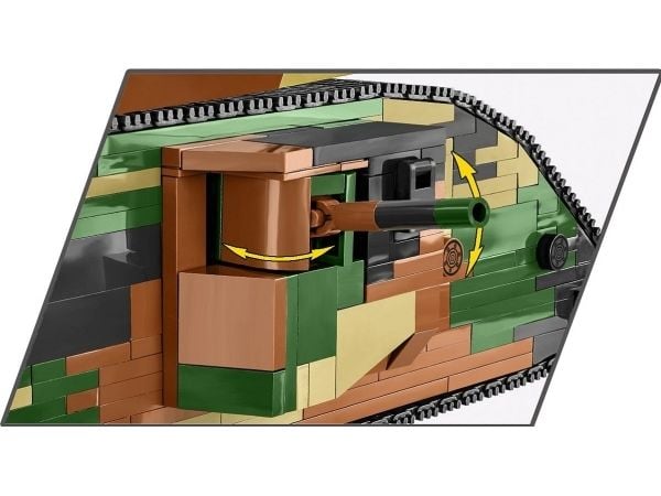 COBI Mark I Male no C.19, Byggesett, 9 år, Plast, 878 stykker