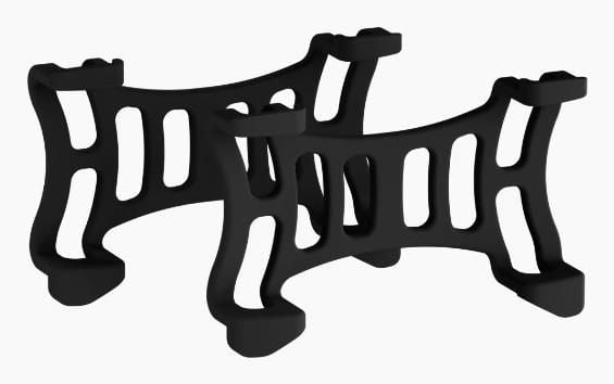 Tractive TRDOG6CBK2, Svart, Gummi, 2 styck