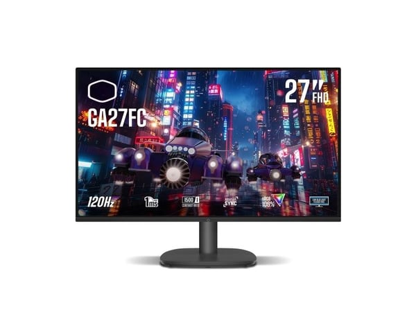 Cooler Master Gaming GA27FC, 68,6 cm (27"), 1920 x 1080 piksler, Full HD, 4 ms, Svart