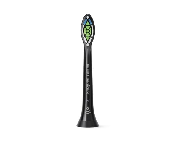 Philips Sonicare W2 Optimal White HX6062 - Utskiftningsbørstehode - for tannbørste - svart (en pakke 2)