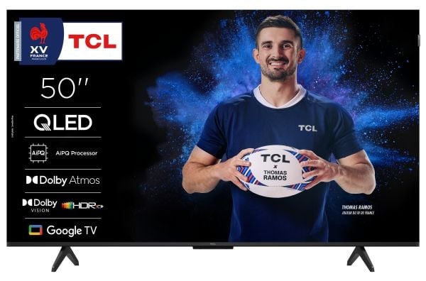 TCL 50P7K - 50" Diagonalklasse (49.5" synlig) - P7K Series LED-bakgrunnsbelyst LCD TV - QLED - Smart TV - Google TV - 4K UHD (2160p) 3840 x 2160 - ...