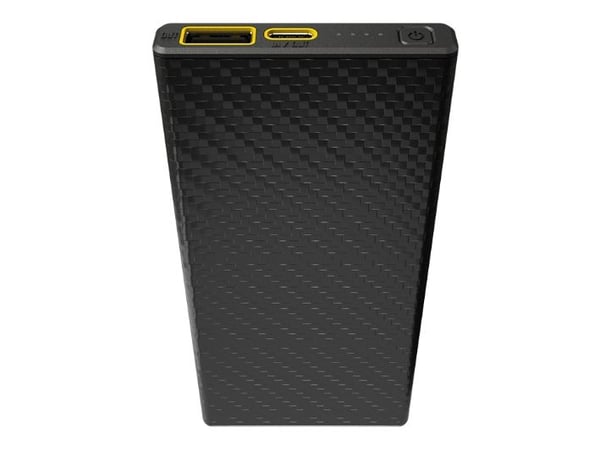 Nitecore CARBO 10000, 10000 mAh, Lithium-Ion (Li-Ion), Power Delivery, 3,85 V, 38 W, Grå