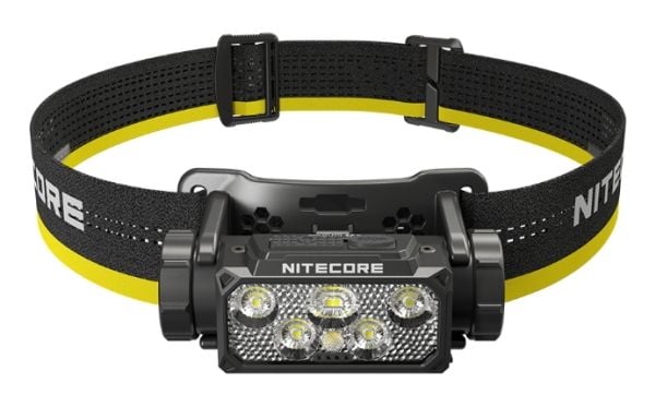 Nitecore HC60 UHE, Hodebåndslommelykt, Sort, Gult, Aluminium, Polykarbonat (PC), Knapper, 2 m, 2 m