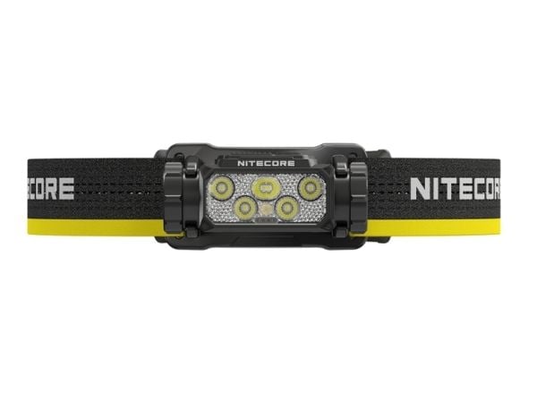 Nitecore HC60 UHE, Hodebåndslommelykt, Sort, Gult, Aluminium, Polykarbonat (PC), Knapper, 2 m, 2 m