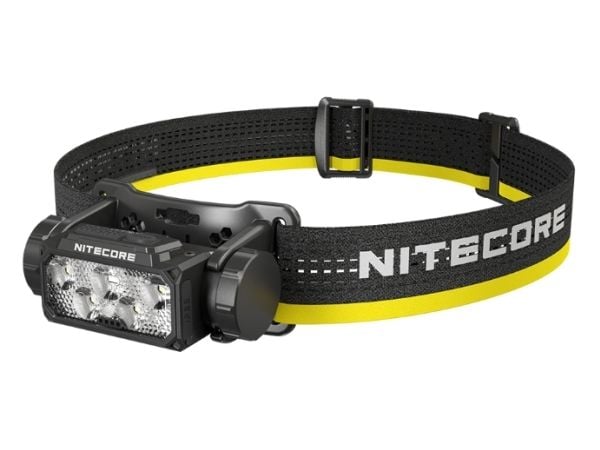 Nitecore HC60 UHE, Hodebåndslommelykt, Sort, Gult, Aluminium, Polykarbonat (PC), Knapper, 2 m, 2 m