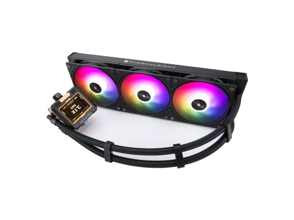 Thermalright Frozen Warframe 360, alt-i-ett-væskekjøler, 12 cm, svart