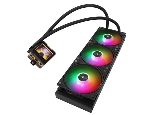 Thermalright Frozen Warframe 360, alt-i-ett-væskekjøler, 12 cm, svart