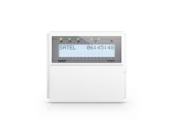 ML SATEL LCD-käsittelylaite (białe podświetlenie) INT-KLCD-W