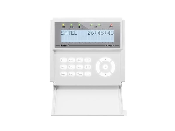 ML SATEL LCD-käsittelylaite (białe podświetlenie) INT-KLCD-W