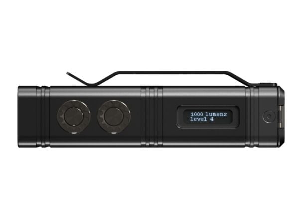 Nitecore TM12K, Taktisk lommelykt, Sort, Aluminium, Knapper, 2 m, 1 m