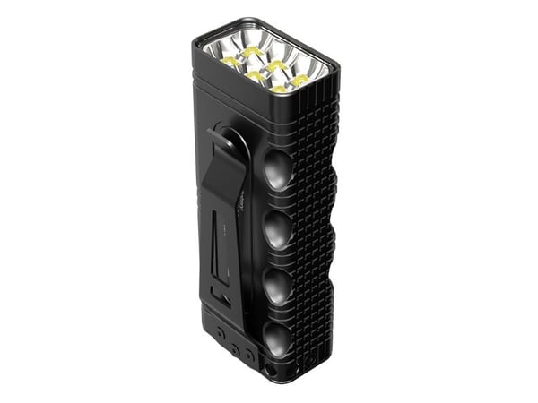 Nitecore TM12K, Taktisk lommelykt, Sort, Aluminium, Knapper, 2 m, 1 m